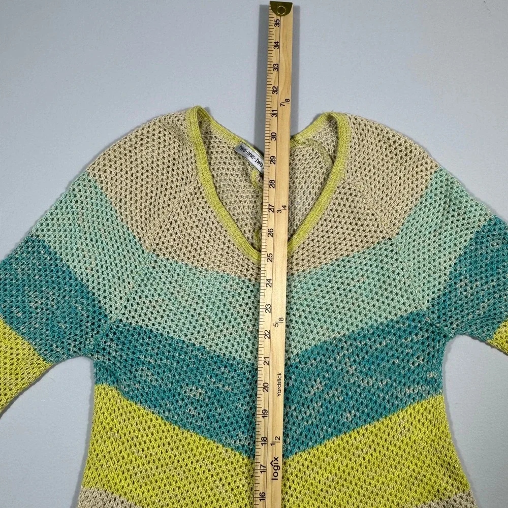 Two one Two New York‎ Open Weave Bathing Suit Coverup Small Mermaid Colors